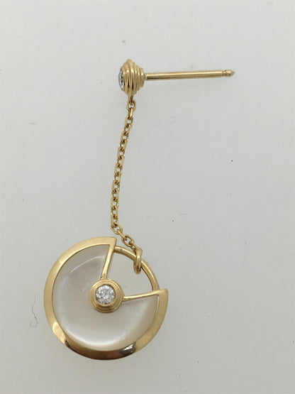 KDY-B8301232 12mm disc round lucky amulet guest version earrings