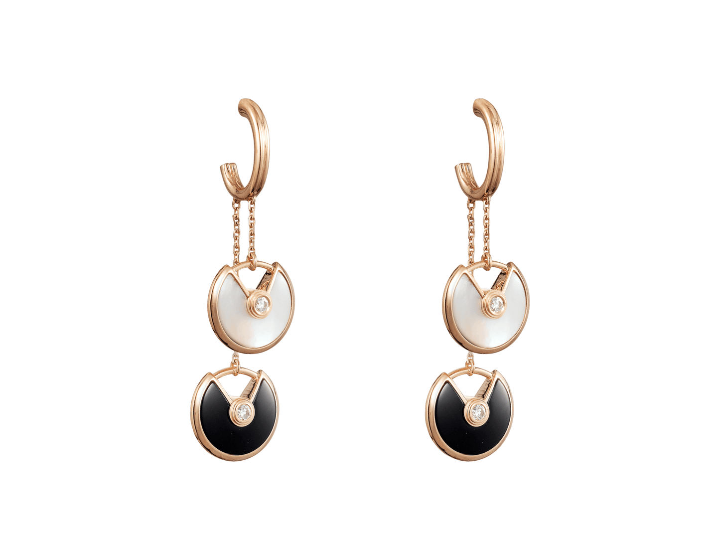 KDY-B8301251 12mm disc round lucky amulet earrings