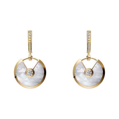 KDY-B8301222 17mm round lucky charm earrings
