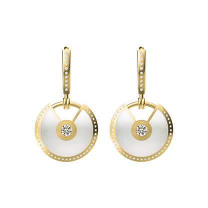 KDY-B0221844 disc amulet earrings