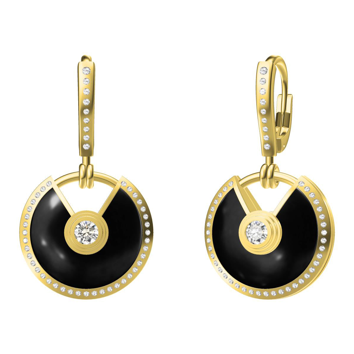 KDY-B0221844 disc amulet earrings