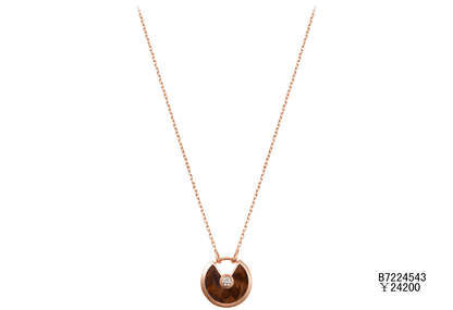 KDY-B7224521 disc round lucky amulet 17mm (guest version) pendant