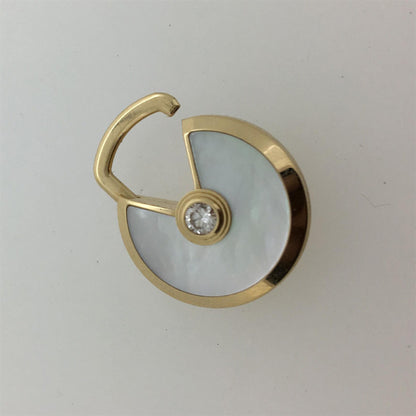 KDY-B7224521 disc round lucky amulet 17mm (guest version) pendant