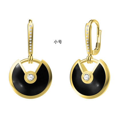 KDY-B8301222 17mm round lucky charm earrings
