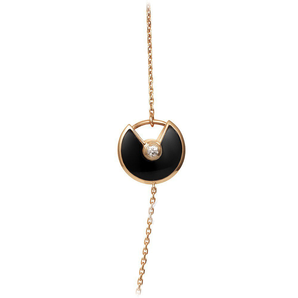 KDY-B7225200 disc round lucky amulet 12mm necklace