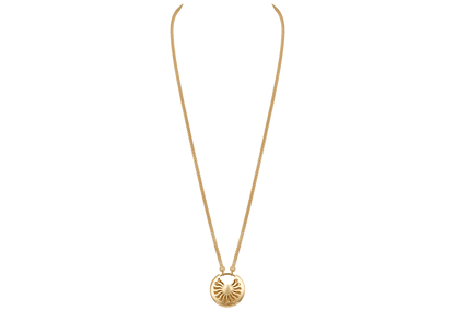 KDY-N3299006 full diamond disc round lucky amulet 35mm pendant