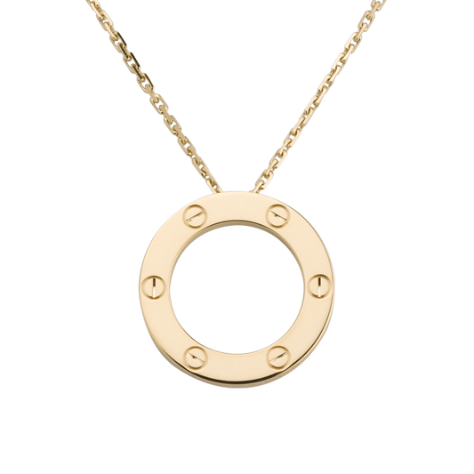 KDY-B7014200 light gold screw ring pendant