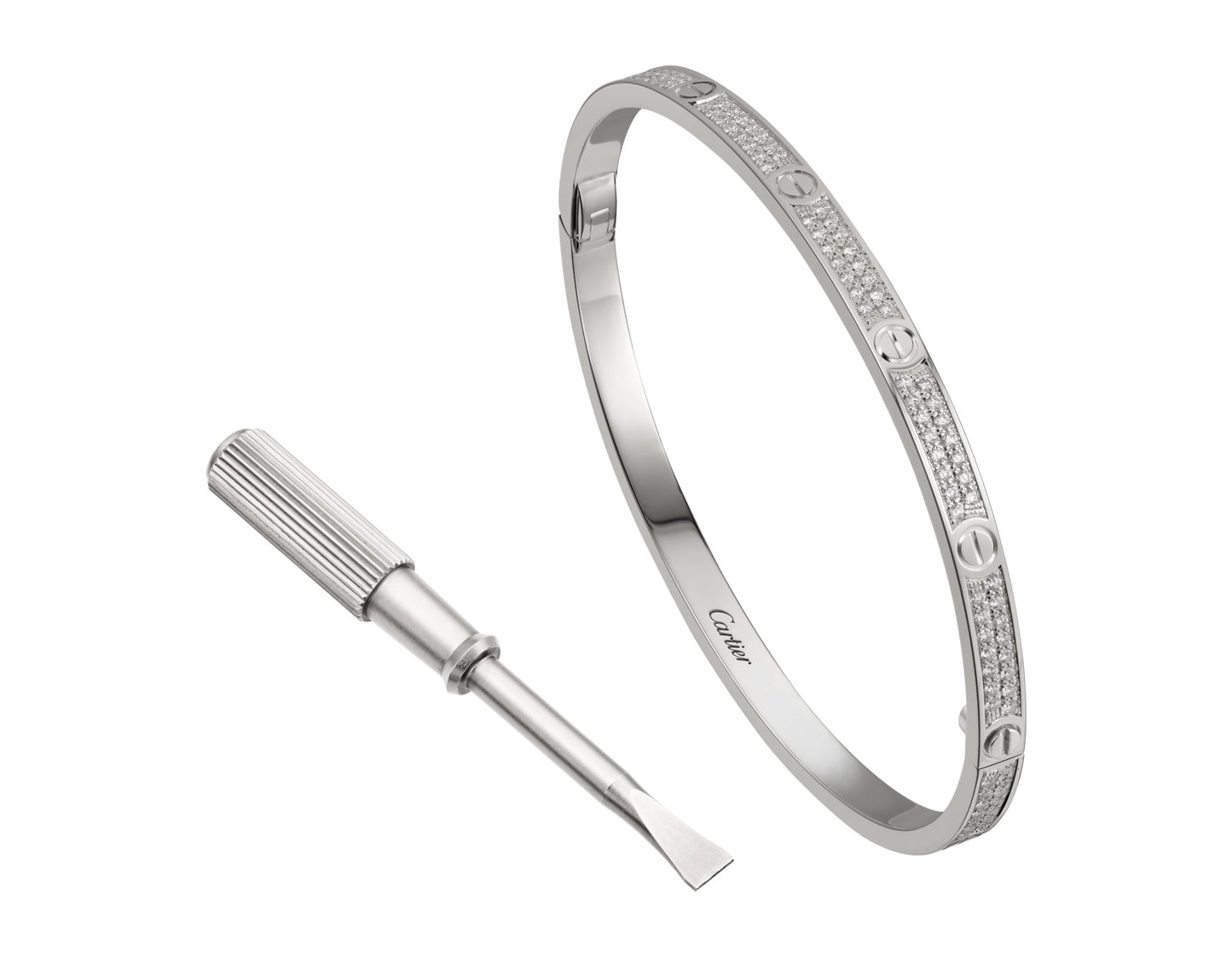 KDY-N6710617 screw narrow version full diamond bracelet
