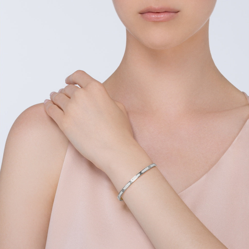 KDY-N6710617 screw narrow version full diamond bracelet