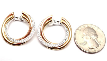 KDY-N8045100 three-ring three-color earrings and earrings