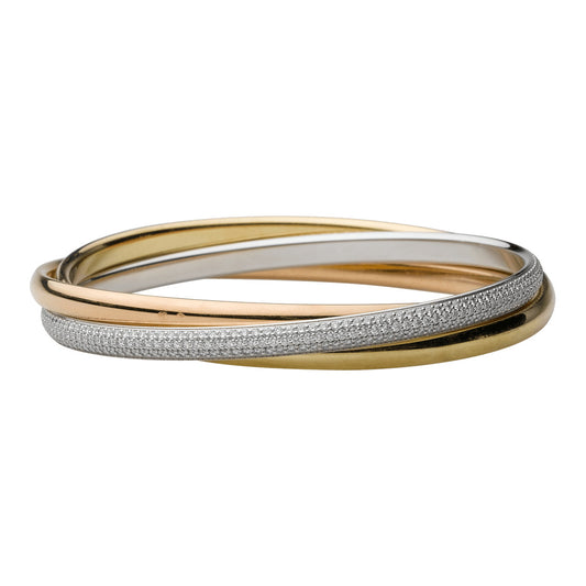 KDY-N6034102 three-ring three-color three-row stone bracelet
