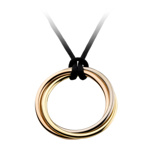 KDY-B3041300 three-color three-color light gold ring pendant