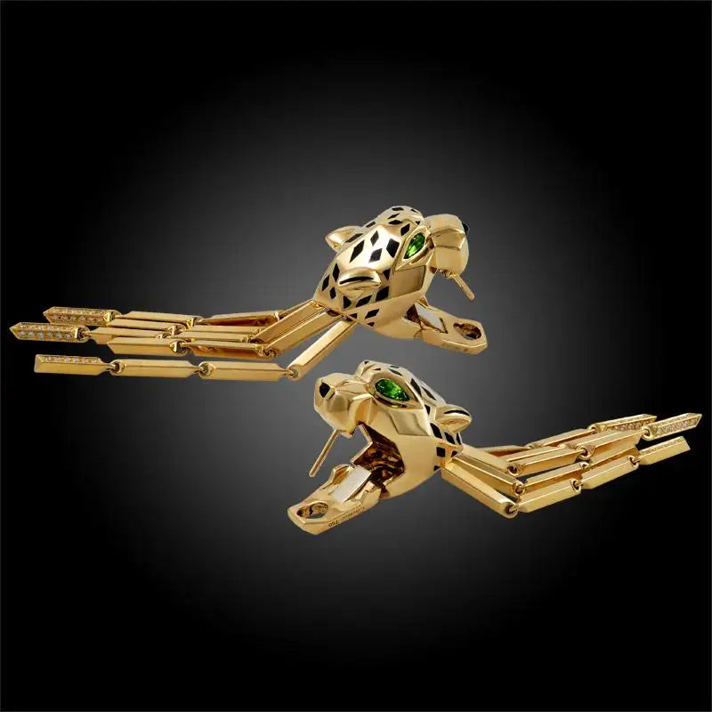 KDY-Z3280883 mechanical leopard earrings
