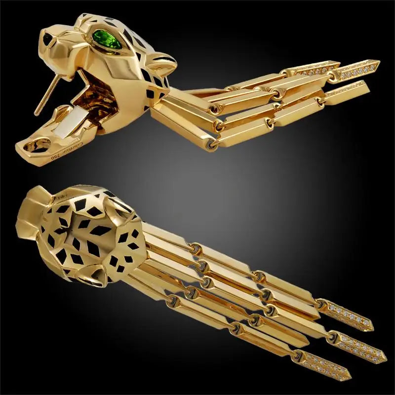 KDY-Z3280883 mechanical leopard earrings