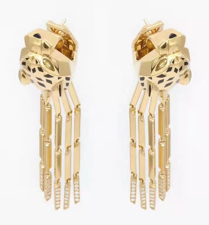 KDY-Z3280883 mechanical leopard earrings