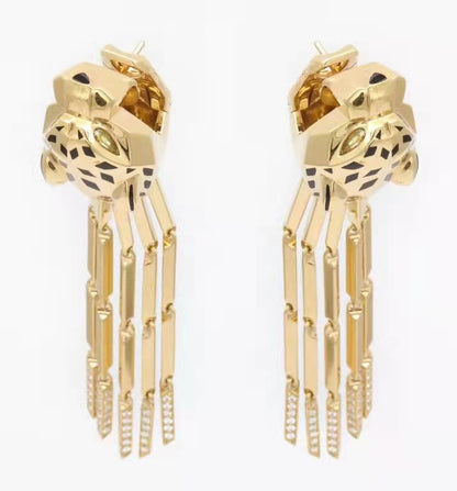 KDY-Z3280883 mechanical leopard earrings