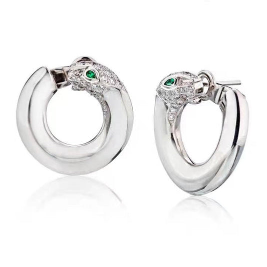 KDY-D8468065 leopard tiger hoop earrings earrings