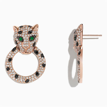 KDY-NG485470 bite circle leopard earrings