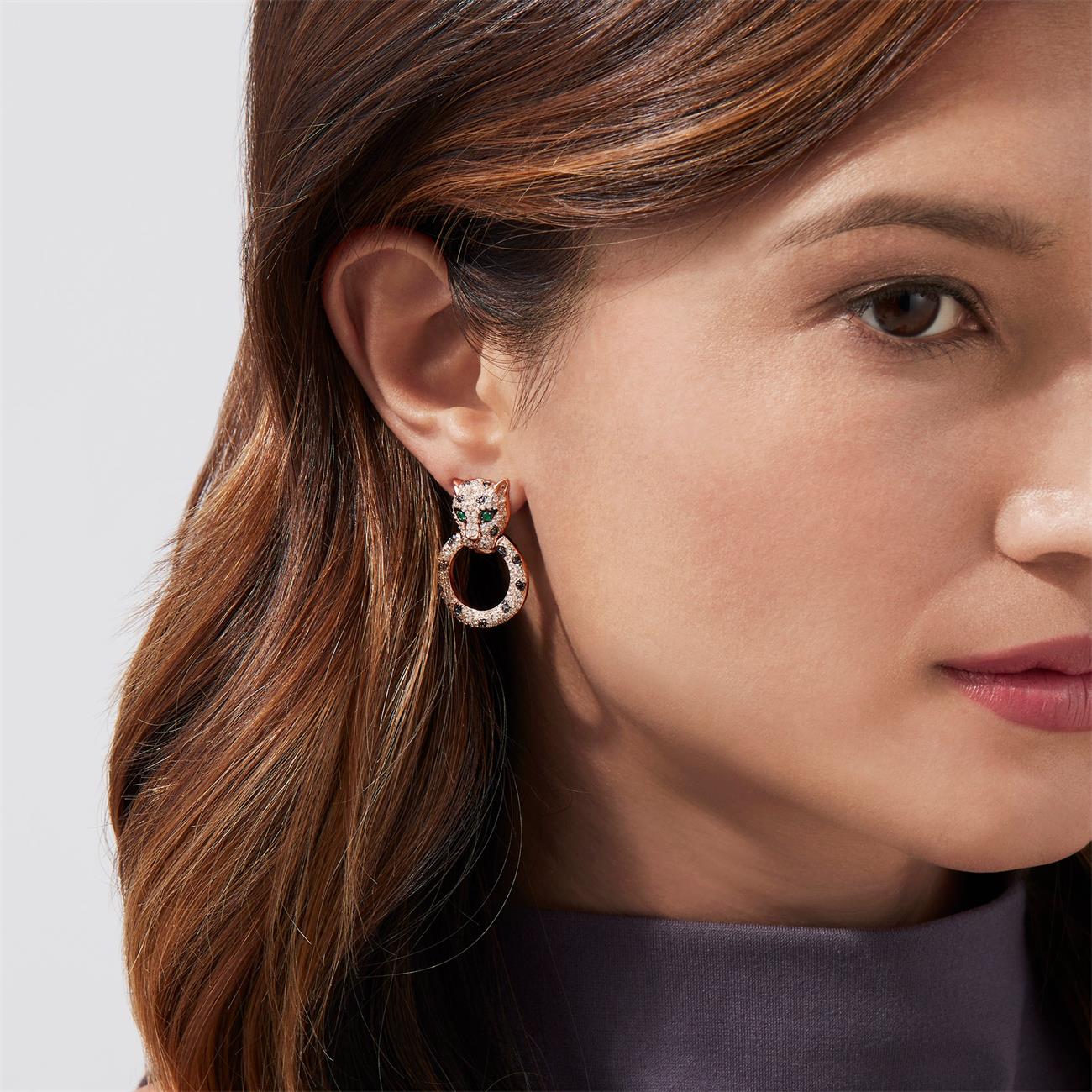 KDY-NG485470 bite circle leopard earrings
