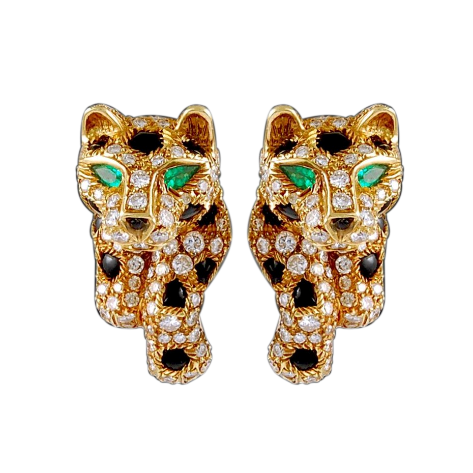 KDY-N1092559 double-footed leopard earrings