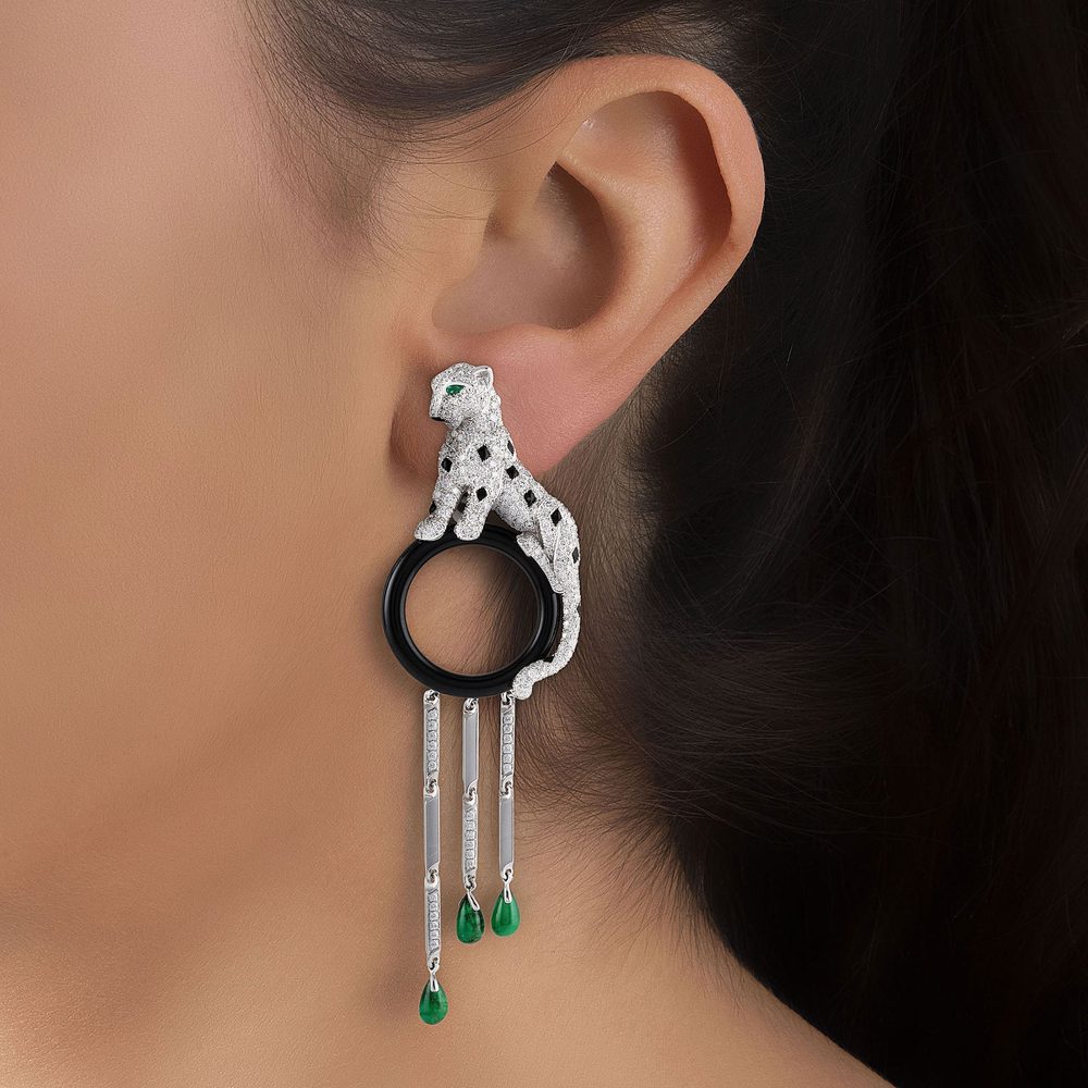 KDY-N5863129 leopard lying hoop leopard earrings ear clip