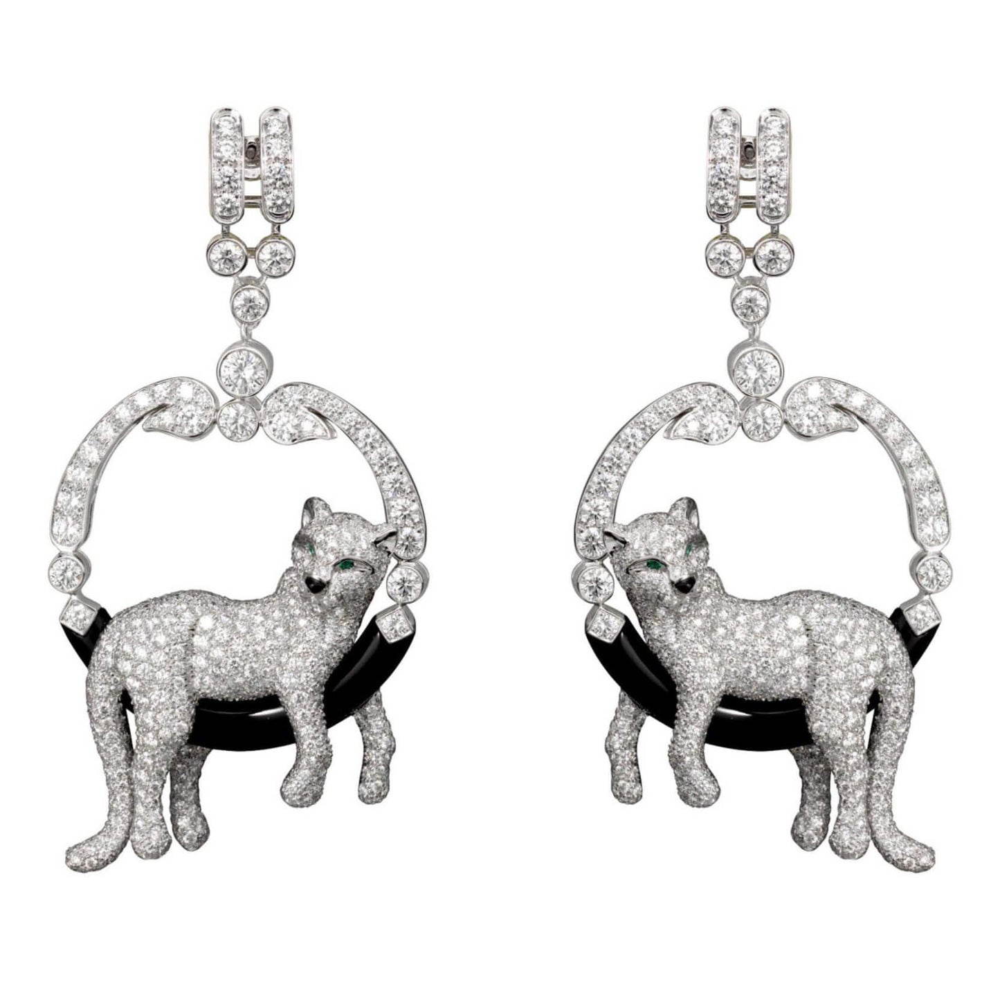 KDY-HP800756 leopard lying hoop meniscus leopard earrings