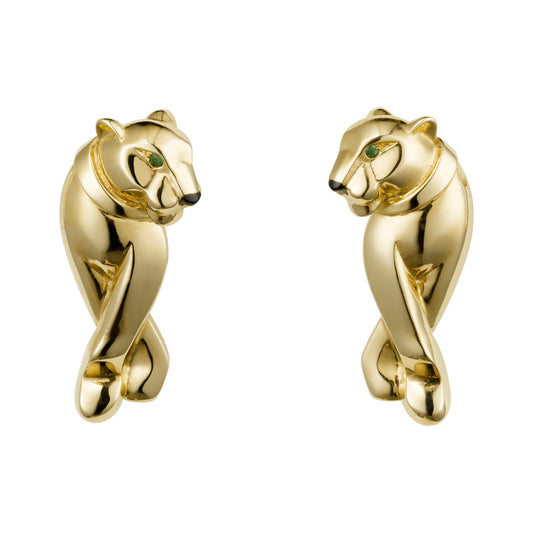 KDY-B8044900 small wishbone leopard earrings