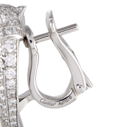 KDY-N8288693 small full diamond wishbone leopard earrings