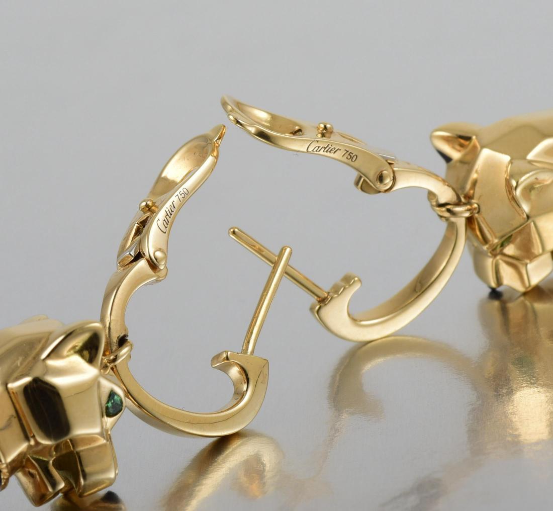 KDY-N8041500 small leopard head hanging chain ear clip earrings