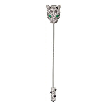 KDY-N5300310 leopard head brooch