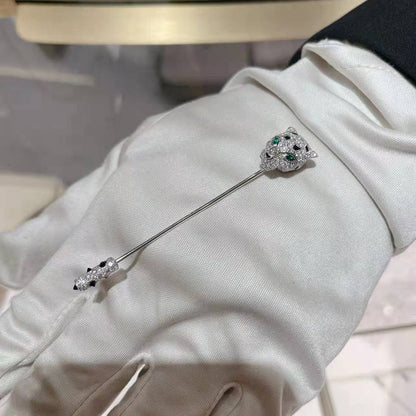 KDY-N5300310 leopard head brooch