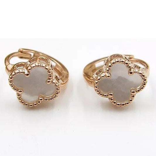 FKYB001 10mm four-leaf clover earrings