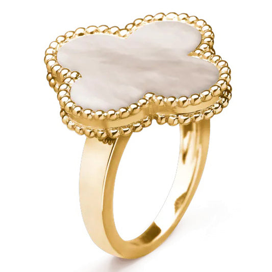 VCARF78900 About 20mm four-leaf clover ring 66#