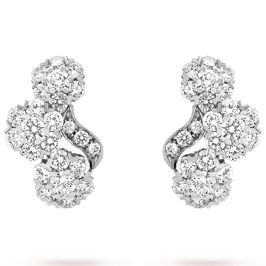 VCARO3RK00 six-circuit one-three flower ear clips