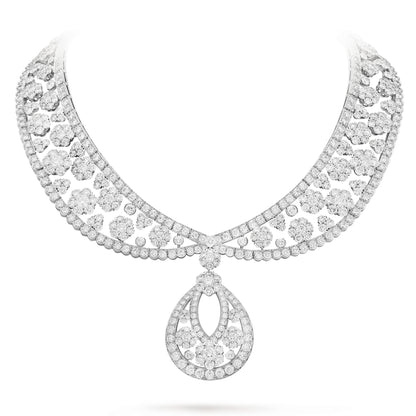 VCARP39300 Six circumferences, one flower and multiple wear necklaces