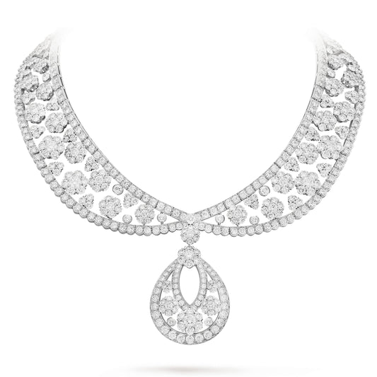 VCARP39300 Six circumferences, one flower and multiple wear necklaces