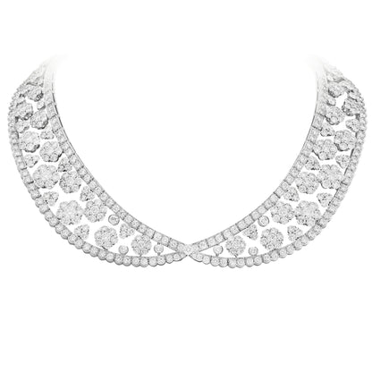 VCARP39300 Six circumferences, one flower and multiple wear necklaces