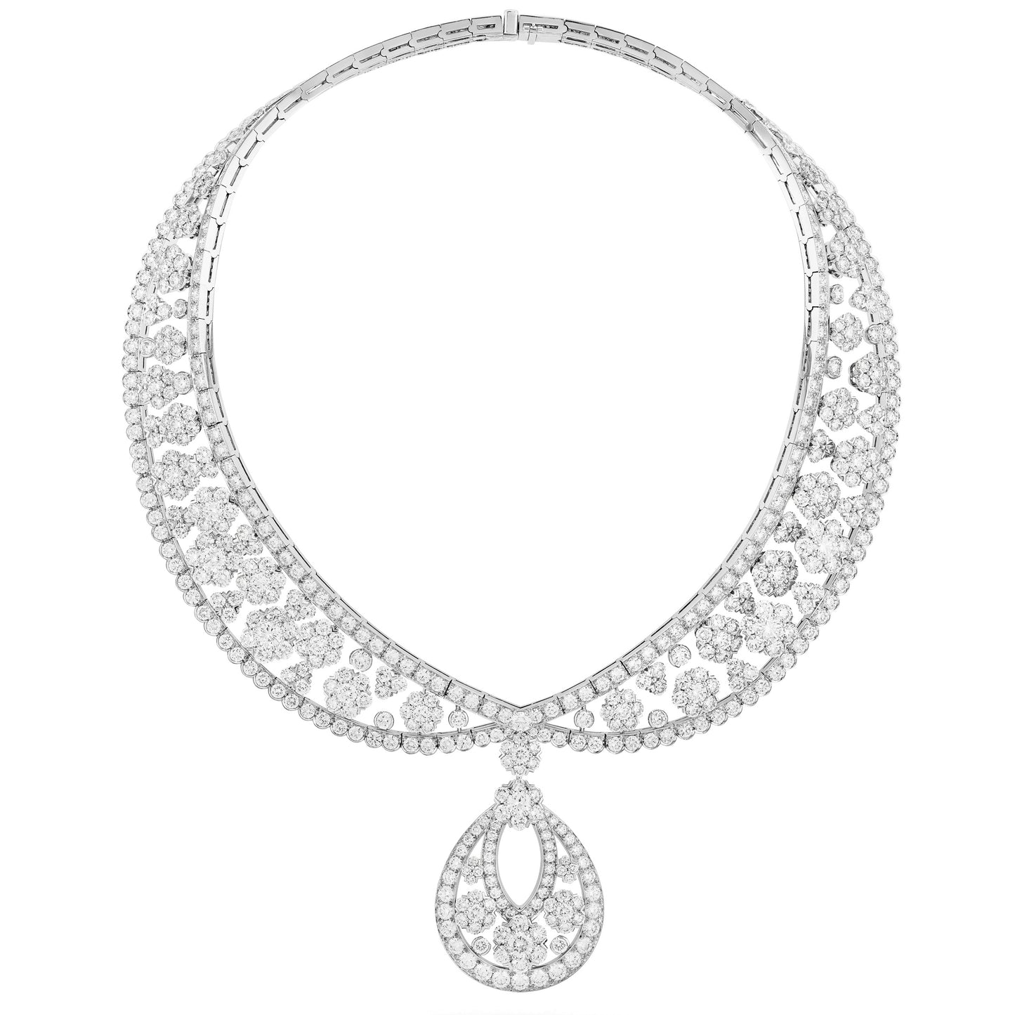 VCARP39300 Six circumferences, one flower and multiple wear necklaces