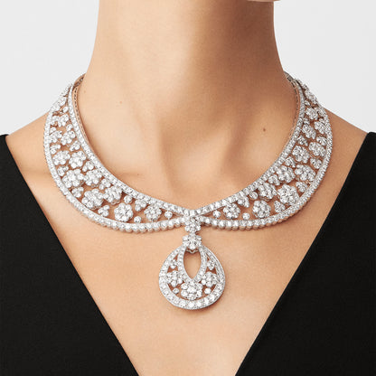 VCARP39300 Six circumferences, one flower and multiple wear necklaces