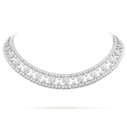 VCARO3RI00 Six circumferences and one plum blossom diamond necklace