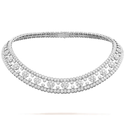 VCARO3RI00 Six circumferences and one plum blossom diamond necklace