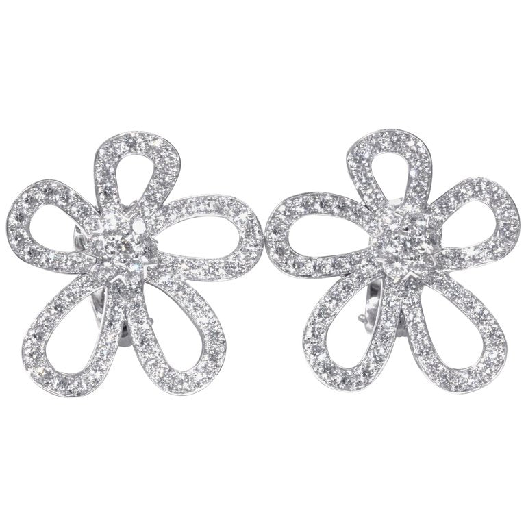 VCARF99000 five-leaf flower six-circuit one ear clip 28.3mm