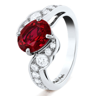 VCARO9KH00 ruby ​​ring 14#