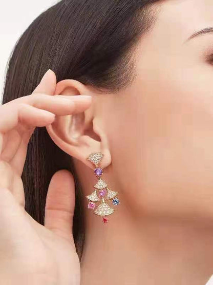 BGL-357943 diamond fan earrings