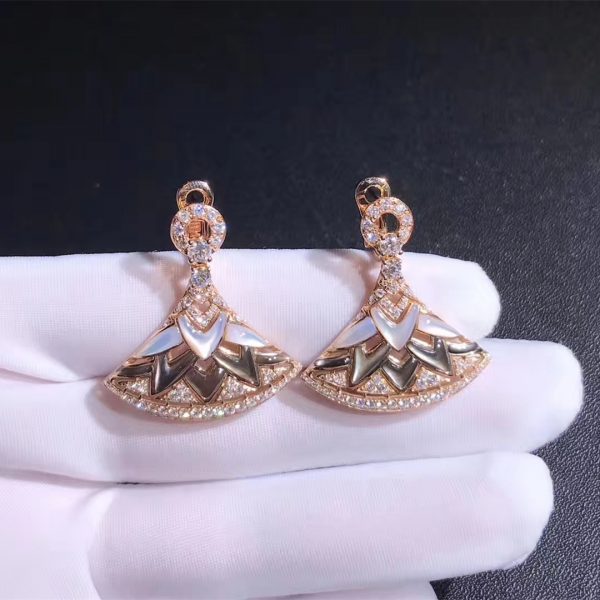BGL-OR431703 agate ginkgo leaf fan skirt earrings