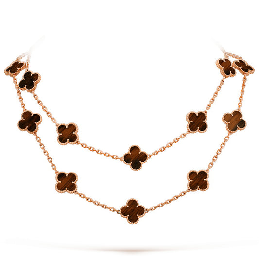 VCARO30R00 15mm four-leaf clover 20 flower necklace
