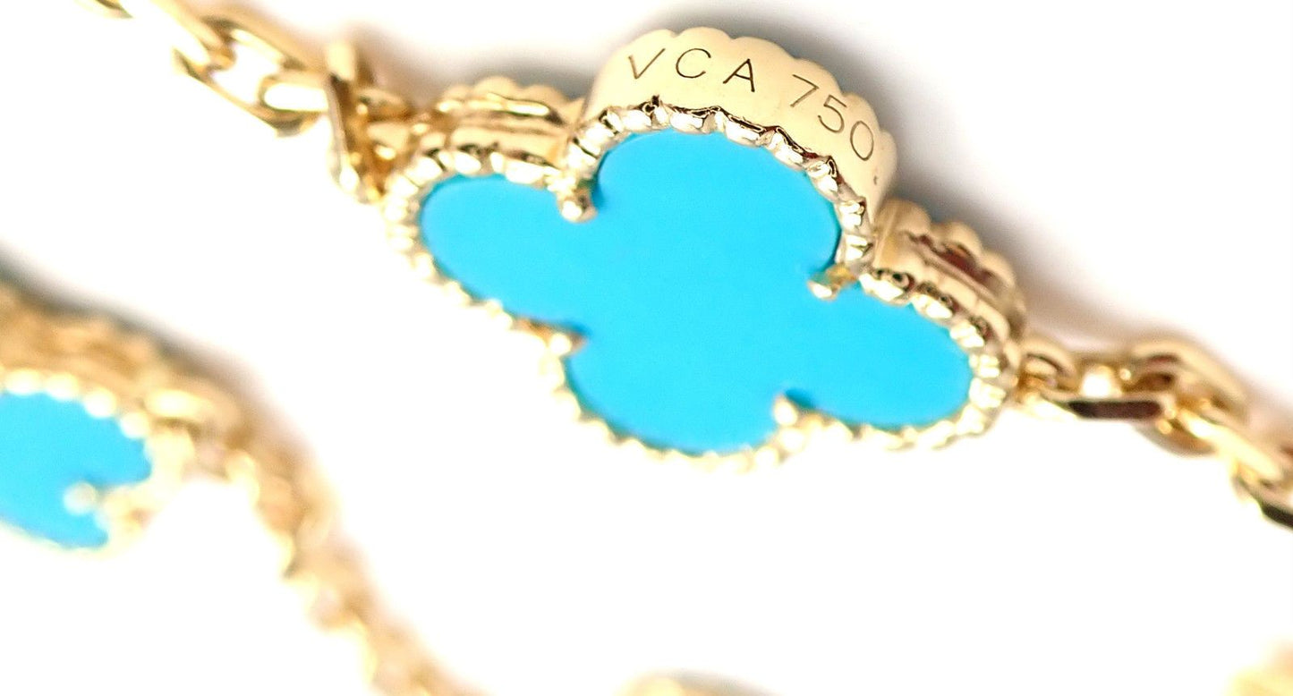 VCARA42800 15mm客版四叶草10花项链