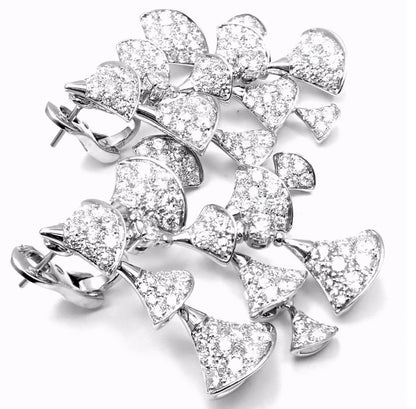 BGL-OR765188 fan-shaped large set of full diamond fan skirt earrings