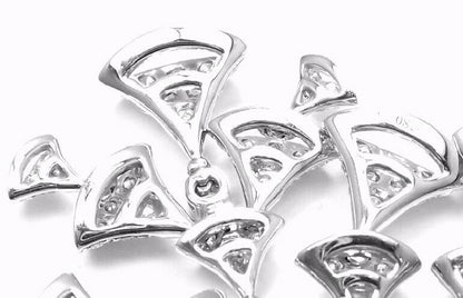 BGL-OR765188 fan-shaped large set of full diamond fan skirt earrings