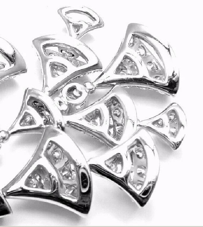 BGL-OR765188 fan-shaped large set of full diamond fan skirt earrings